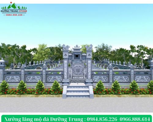 Bản vẽ 3D khu lăng mộ 02